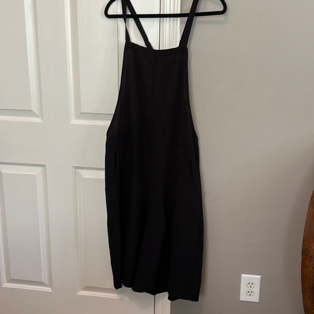 Black overalls